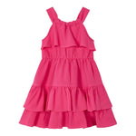 Mayoral Abito Giromanica Tinta Uita con Balze Fuxia per Bambina 3922 FUXIA MAYORAL 