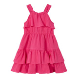 Mayoral Abito Giromanica Tinta Uita con Balze Fuxia per Bambina 3922 FUXIA MAYORAL 
