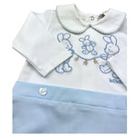 Le Bebe Tutina Manica Lunga Bicolore per Neonato LBB5259 BIANCO/AZZURRO LE BEBE 