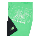 New Balance Completo 2 Pezzi T-Shirt-Bermuda Bicolore per Bambino LAKB0134 VERDE/NERO NEW BALANCE 