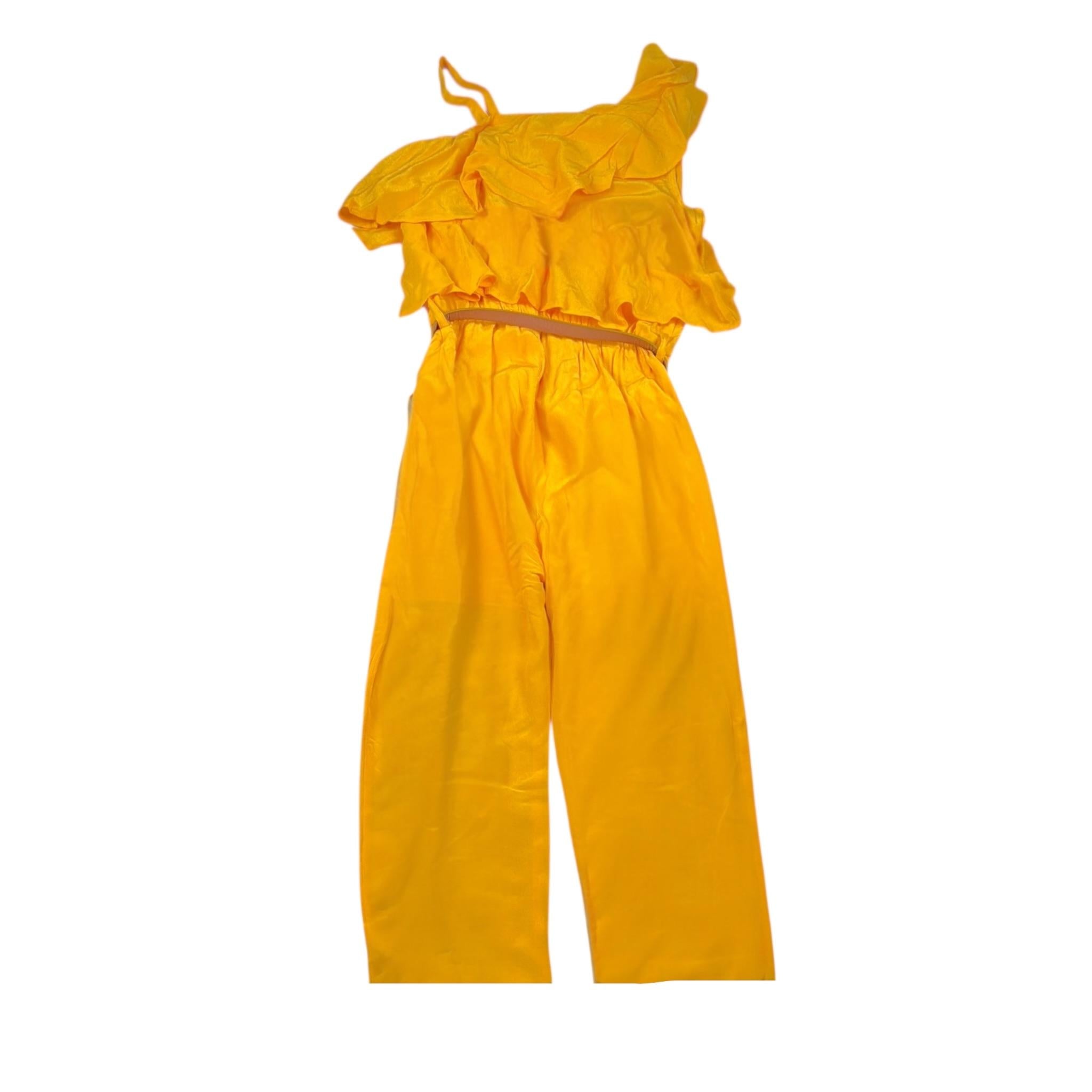 Liu Jo Tuta Intera Tinta Unita con Cintura per Bambina GA1134T5609 SENAPE LIU JO 