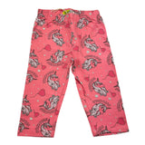 Losan Leggins Tinta Unita con Stampe Unicorni Rosa per Neonata