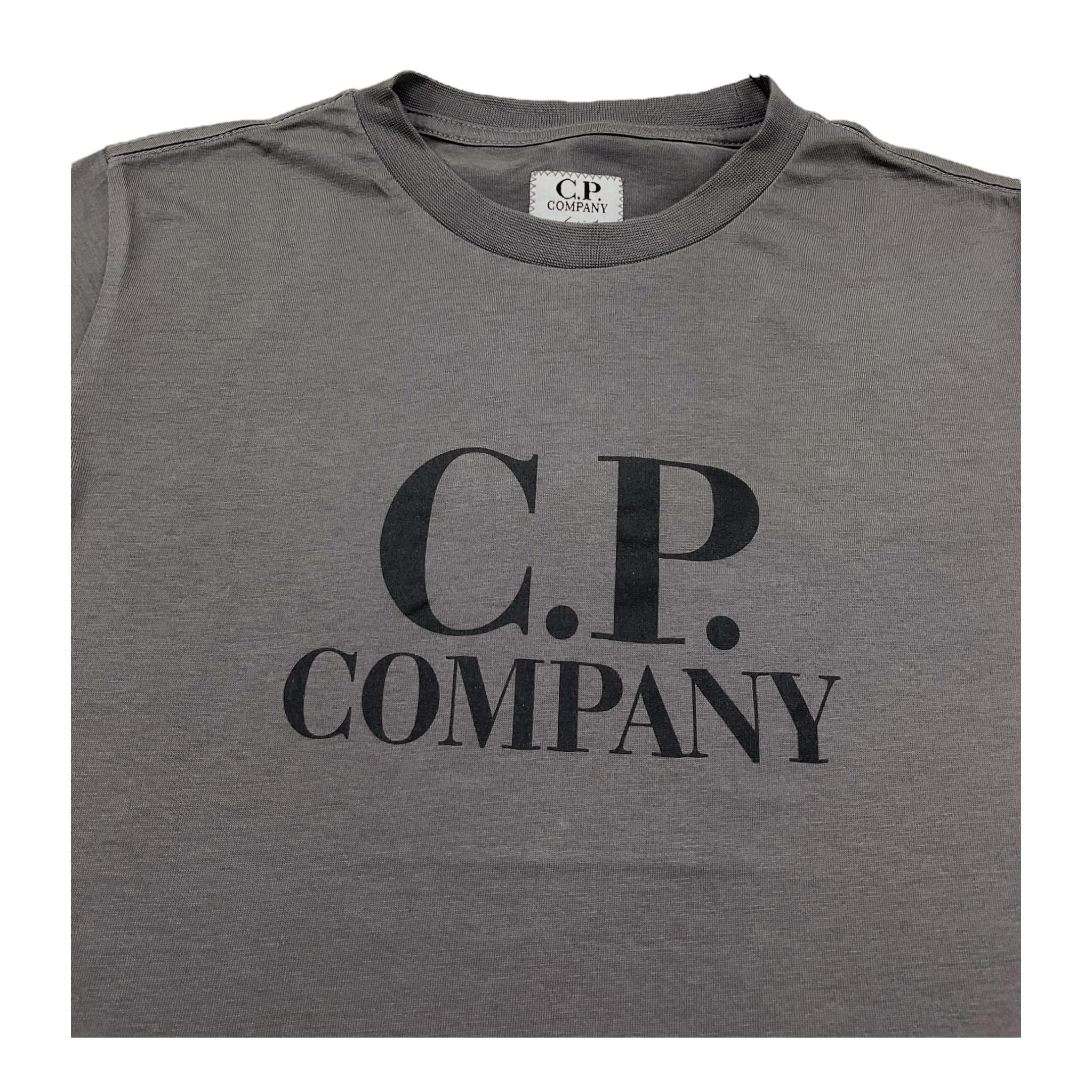 C.P. Company T-Shirt Girocollo Tinta Unita per Bambino CNM006 GRIGIO C.P. COMPANY 