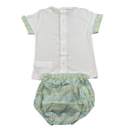 Calamaro Completo 2 Pezzi T-Shirt-Culotte per Neonato 11121 BIANCO CALAMARO 