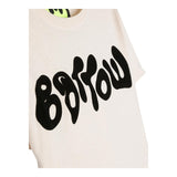 Barrow Kids T-Shirt Modello Crop Tinta Unita Panna Per Bambina