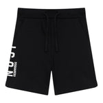 Dsquared2 Bermuda In Tuta Tinta Unita con Stampa per Bambino DQ2930 NERO DSQUARED2 