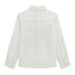 Guess Camicia Tinta Unita con Logo per Neonato N5GH00WFBT0X BIANCO GUESS 