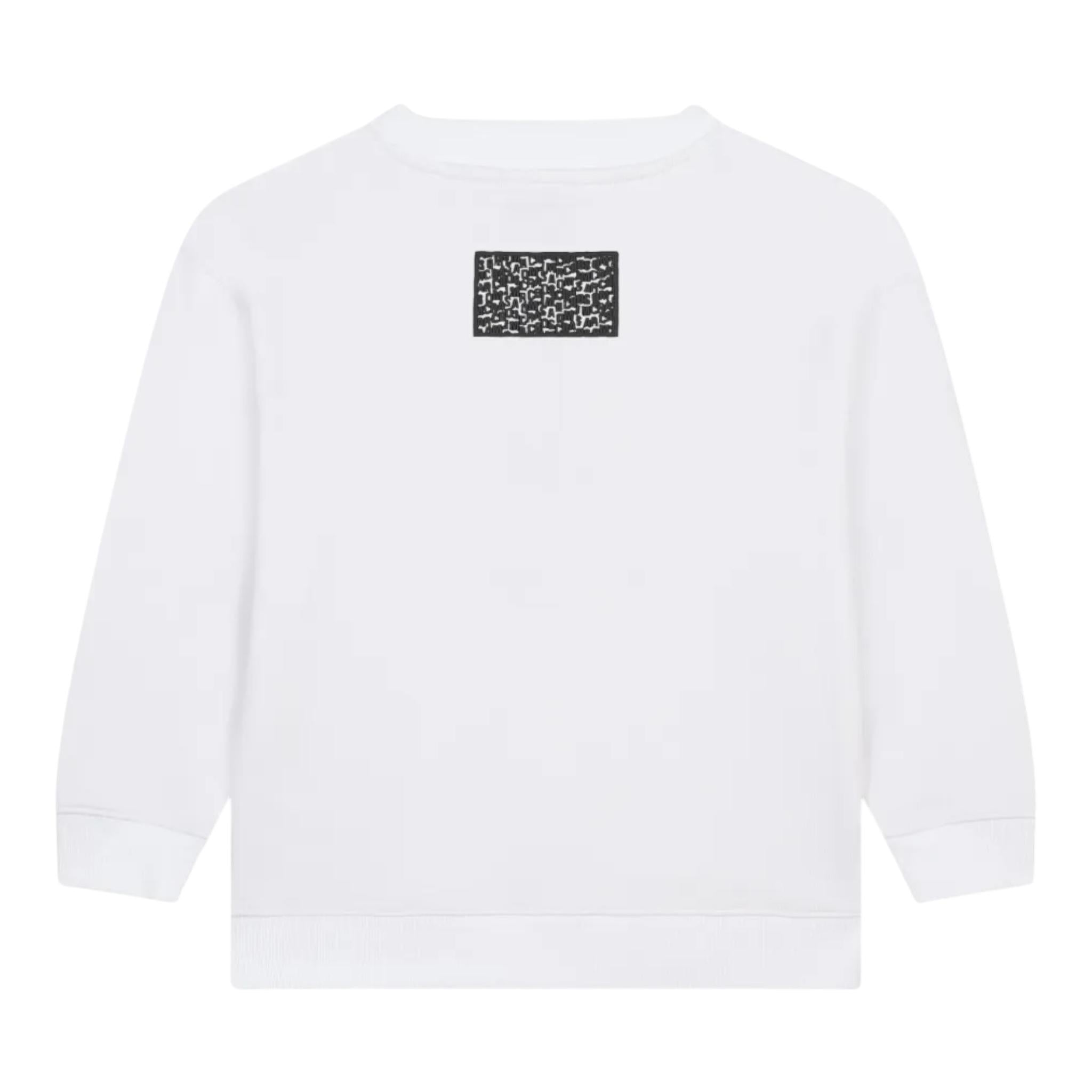 MARC JACOBS felpa girocollo tinta unita con stampa Bianco per Neonato W60319N BIANCO MARC JACOBS 