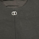 TWINSET abito tinta unita giromanica Nero per Bambina 242GJ2011 NERO TWINSET 