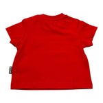 Moschino T-Shirt Girocollo Tinta Unita con Logo per Neonato MUM04E ROSSO MOSCHINO 