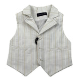 Emanuel Pris Gilet Tinta Unita per Neonato EPC2090N PANNA EMANUEL PRIS 