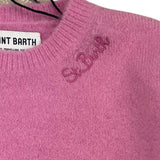 SAINT BARTH maglia girocollo tinta unita  Rosa per Neonata LYL001000N ROSA SAINT BARTH 