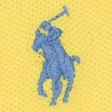 Ralph Lauren Polo Mezza Manica Tinta Unita con Logo per Bambina 312698589132 GIALLO RALPH LAUREN 