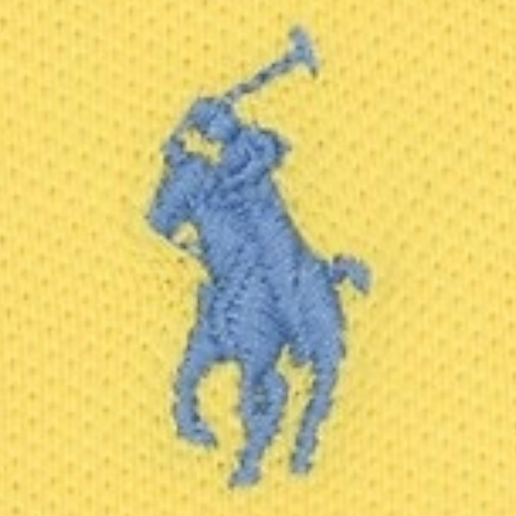Ralph Lauren Polo Mezza Manica Tinta Unita con Logo per Bambina 312698589132 GIALLO RALPH LAUREN 