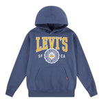 LEVI'S felpa tinta unita con cappuccio e stampa Blu per Bambino 9EL487 BLU LEVI'S 
