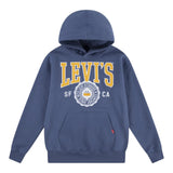 LEVI'S felpa tinta unita con cappuccio e stampa Blu per Bambino 9EL487 BLU LEVI'S 