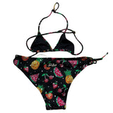 Saint Barth Costume 2 Pezzi Triangolo-Mutandina Tinta Unita per Bambina HOLLY NERO SAINT BARTH 
