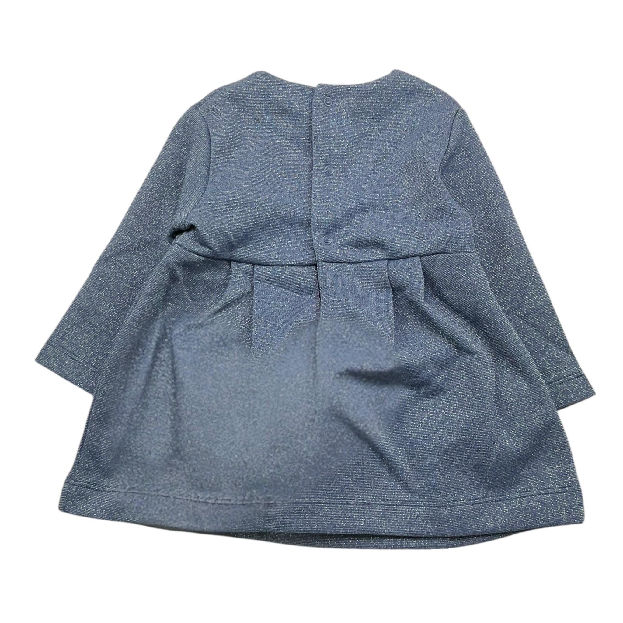MAYORAL abito tinta unita con pochette girocollo Blu per Neonata 2915N BLU MAYORAL 