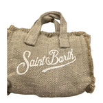 Saint Barth Ciondolo Mini Borsa Tinta Unita con Logo per Bambina KEYB004 BEIGE SAINT BARTH 