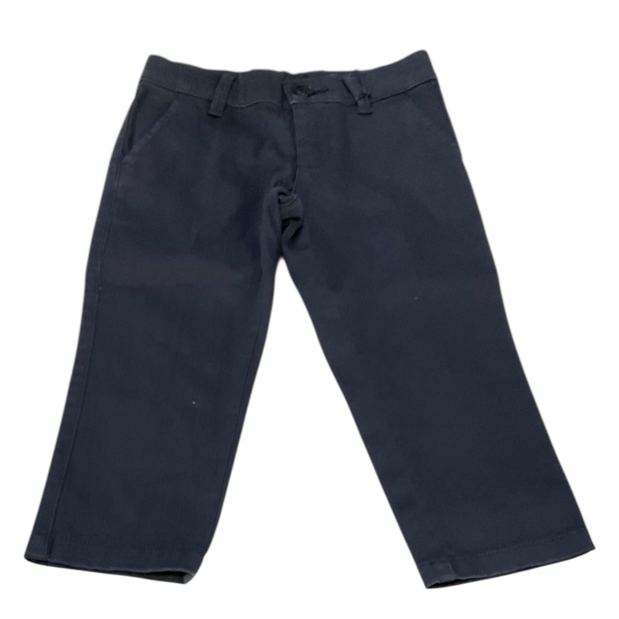 Fay Pantalone Tinta Unita con Profili In Contrasto per Bambino 5Q6040 BLU FAY 