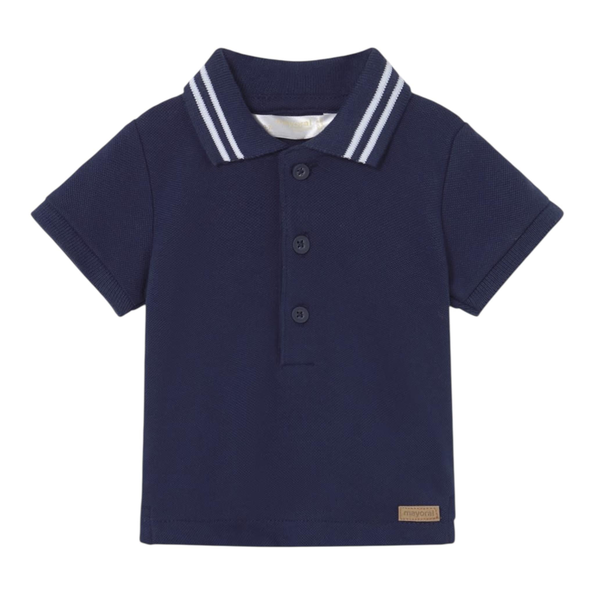 Mayoral Polo Mezza Manica Tinta Unita per Neonato 190 BLU MAYORAL 