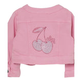 Liu Jo Giubbino In Denim Tinta Unita con Brillantini per Neonata HA5069 ROSA LIU JO 