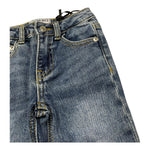 Iceberg Jeans Tinta Unita con Girovita Regolabile per Neonato PTICE4313BN BLU ICEBERG 