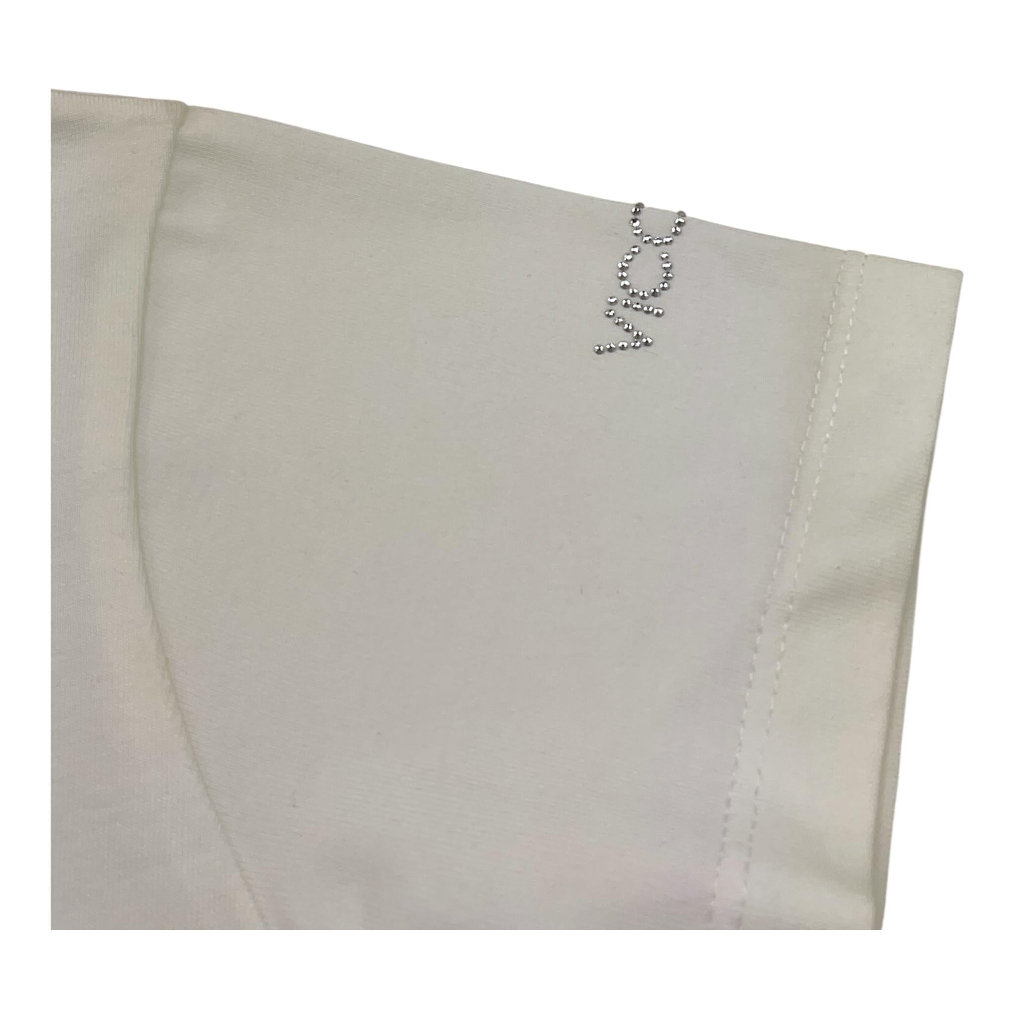 Vicolo T-Shirt Tinta Unita con Brillantini per Bambina 3146M00120 BIANCO VICOLO 