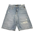 Replay Bermuda In Denim Tinta Unita con Strappi per Bambino SB9545 AZZURRO REPLAY 