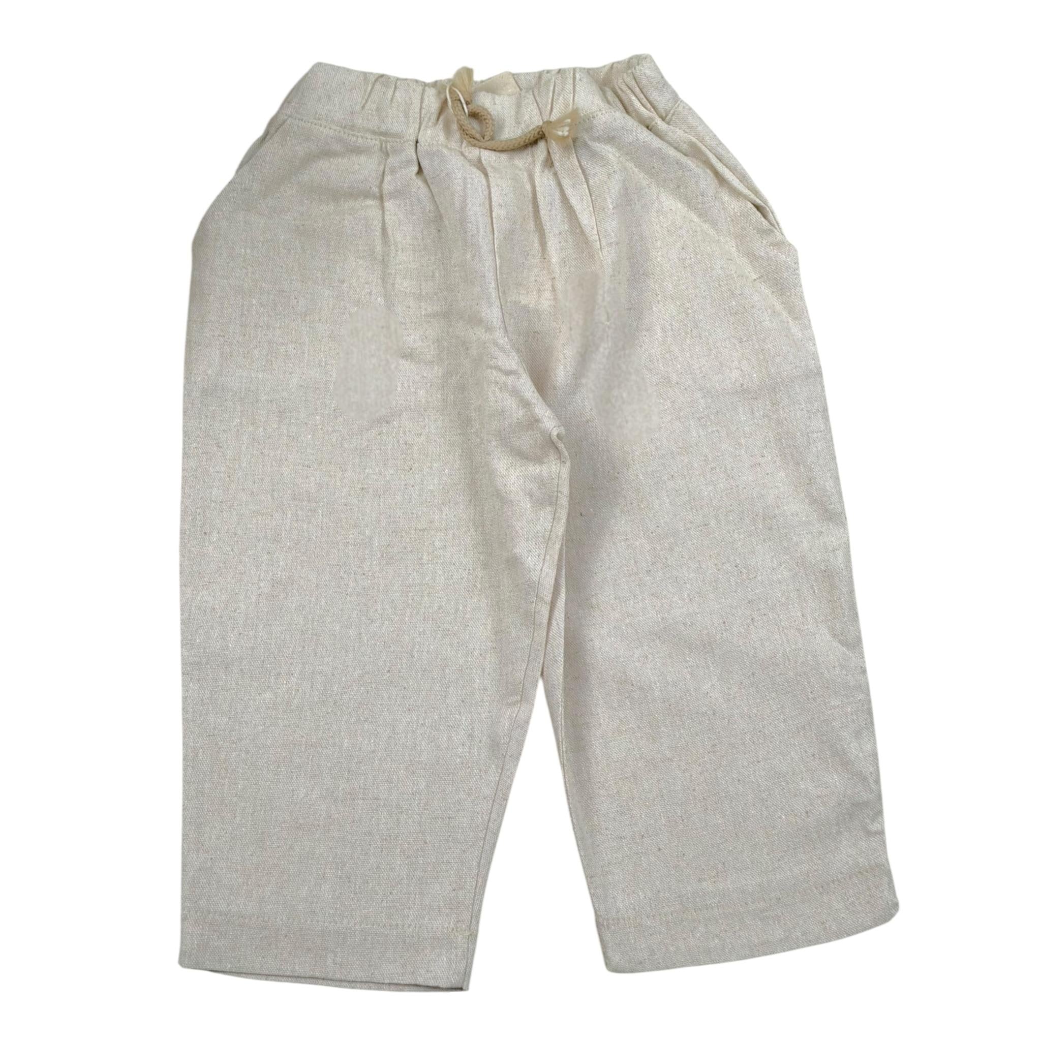 Babyvip Pantalone Tinta Unita con Elastico In Vita  per Neonato T7109 BEIGE BABYVIP 