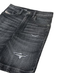 Diesel Bermuda In Denim Tinta Unita con Girovita Regolabile per Bambino J00722 NERO DIESEL 