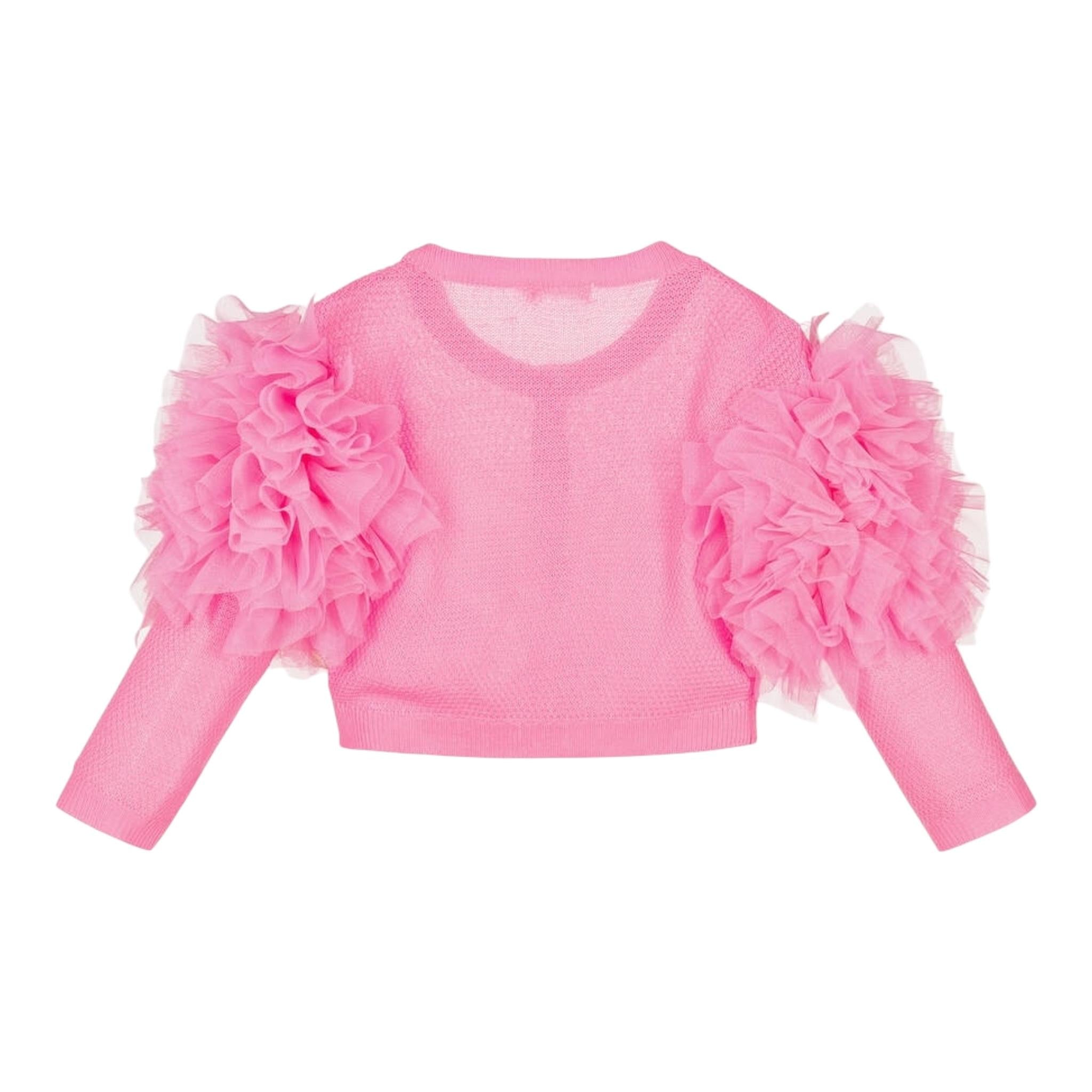 Billieblush Coprispalle Tinta Unita con Tulle per Neonata U20995N FUXIA BillIEBLUSH 