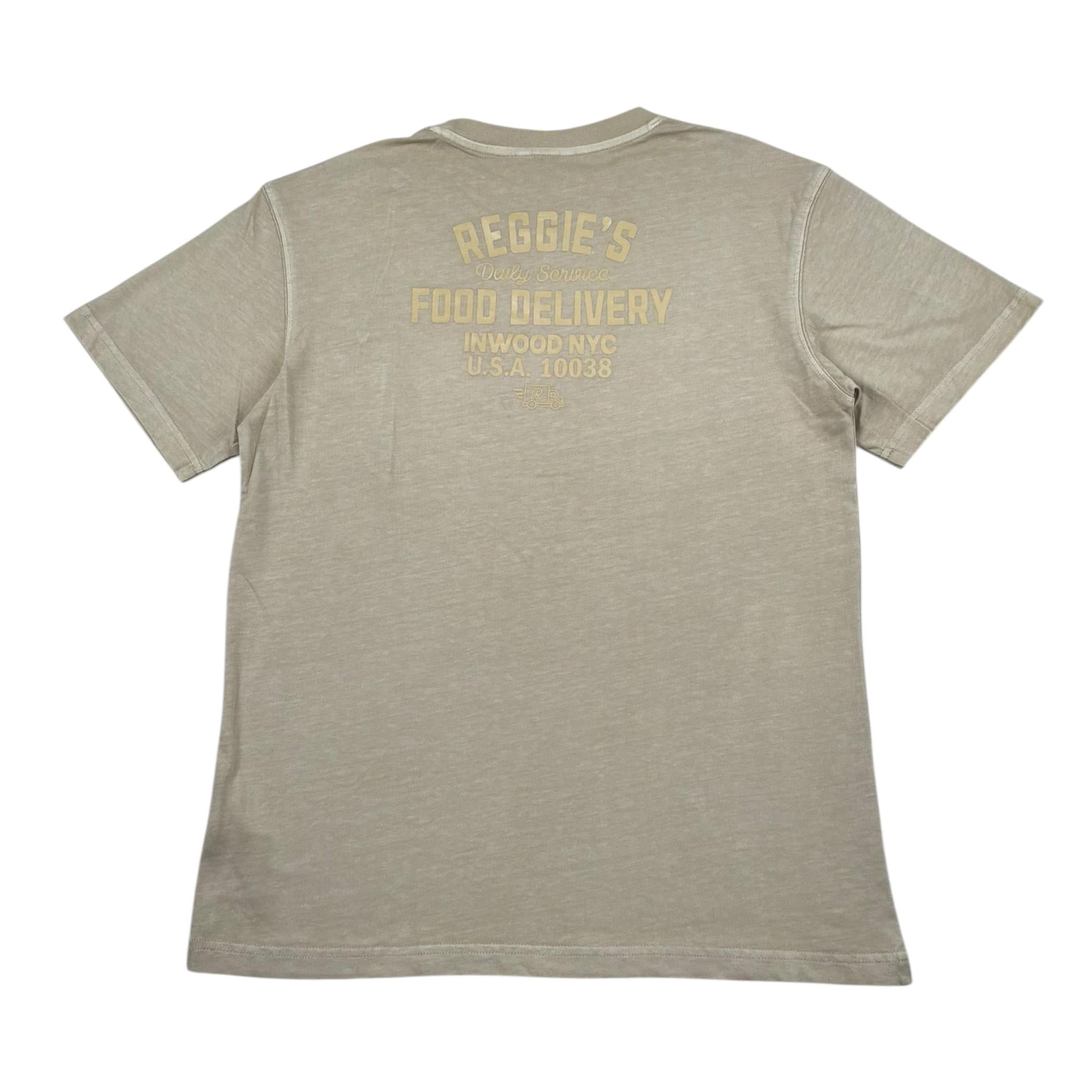 Refrigiwear T-Shirt Girocollo Tinta Unita con Stampa per Bambino 137TRMJS25 BEIGE REFRIGIWEAR 