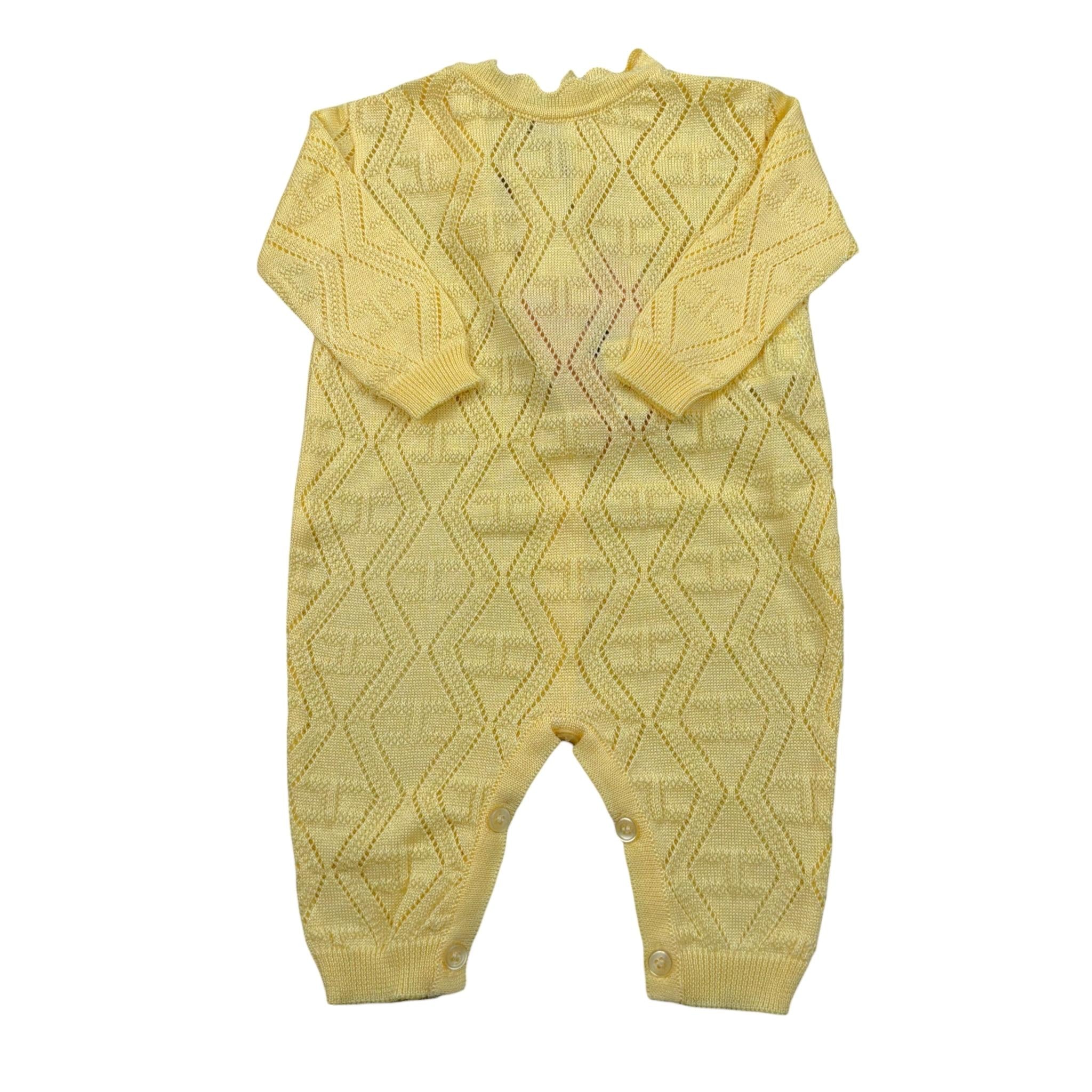 Elisabetta Franchi tutiaTinta Unita Traforato per Neonato ENTU127 GIALLO ELISABETTA FRANCHI 