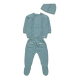 MAYORAL completo 3pz maglia-ghettina-cappello tinta unita Verde per Neonato 2511 VERDE MAYORAL 