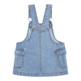 Levi'S Salopette Tinta Unita con Tasconi per Neonata 1EM257X AZZURRO LEVI'S 