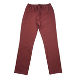 Paolo Pecora Pantalone Tinta Unita Con Elastico In Vita Bordeaux Per Bambino