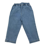 CARRE'MENT BEAU jeans tinta unita con elastico in vita Azzurro per Bambina Y04160J AZZURRO CARRE'MENT BEAU 
