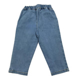 CARRE'MENT BEAU jeans tinta unita con elastico in vita Azzurro per Bambina Y04160J AZZURRO CARRE'MENT BEAU 