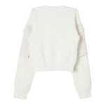 LIU JO maglia girocollo tinta unita con tasche alle maniche Bianco per Bambina GF4215X BIANCO LIU JO 