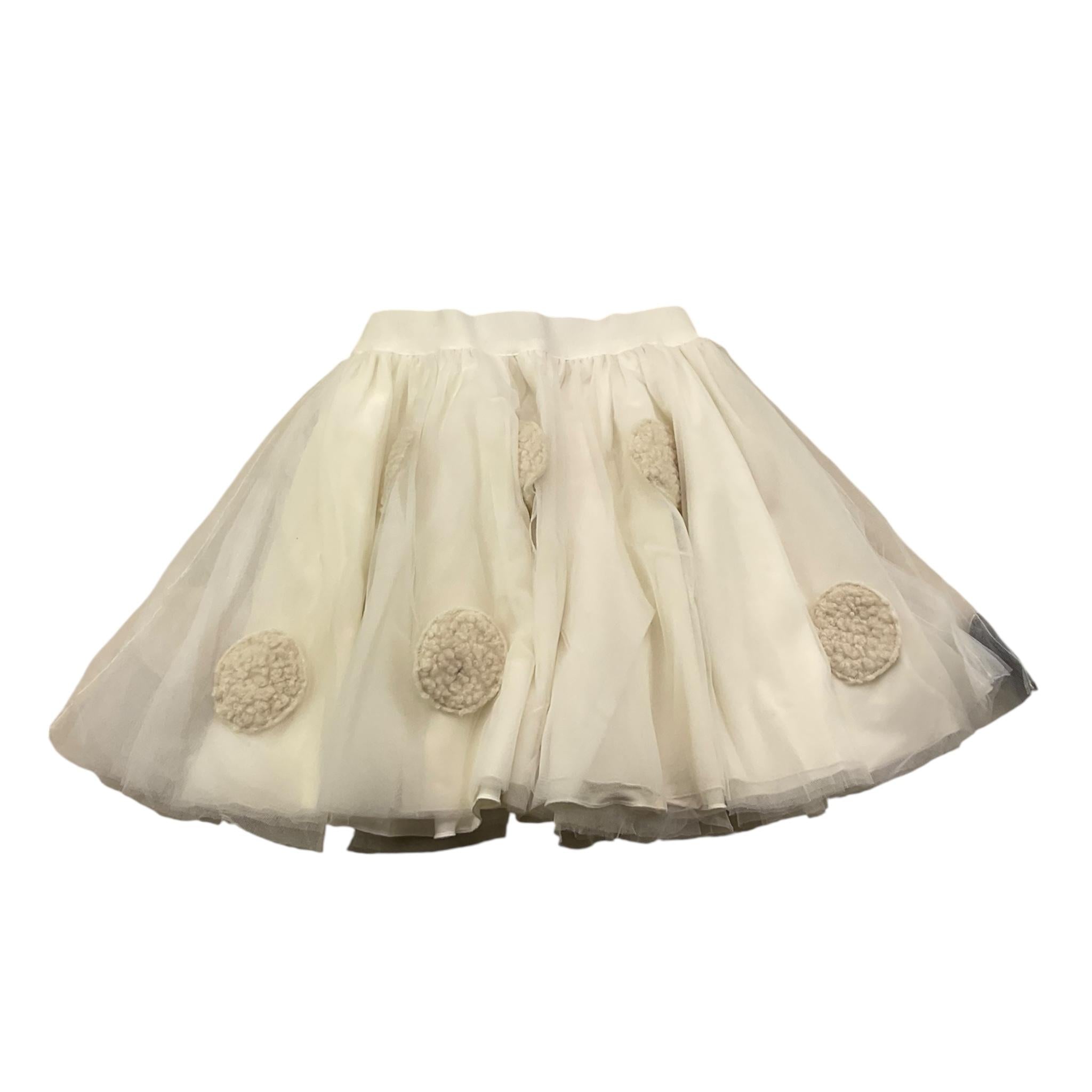 PICCOLA LUDO gonna tinta unita con tulle Bianco per Bambina BS9WB063 BIANCO PICCOLA LUDO 