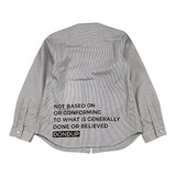 Dondup Camicia Tinta Unita Manica Lunga Fantasia A Righe Bianco Per Bambino