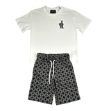 John Richmond Completo 2 Pezzi T-Shirt-Bermuda  per Bambino RBP26078CJ BIANCO JOHN RICHMOND 