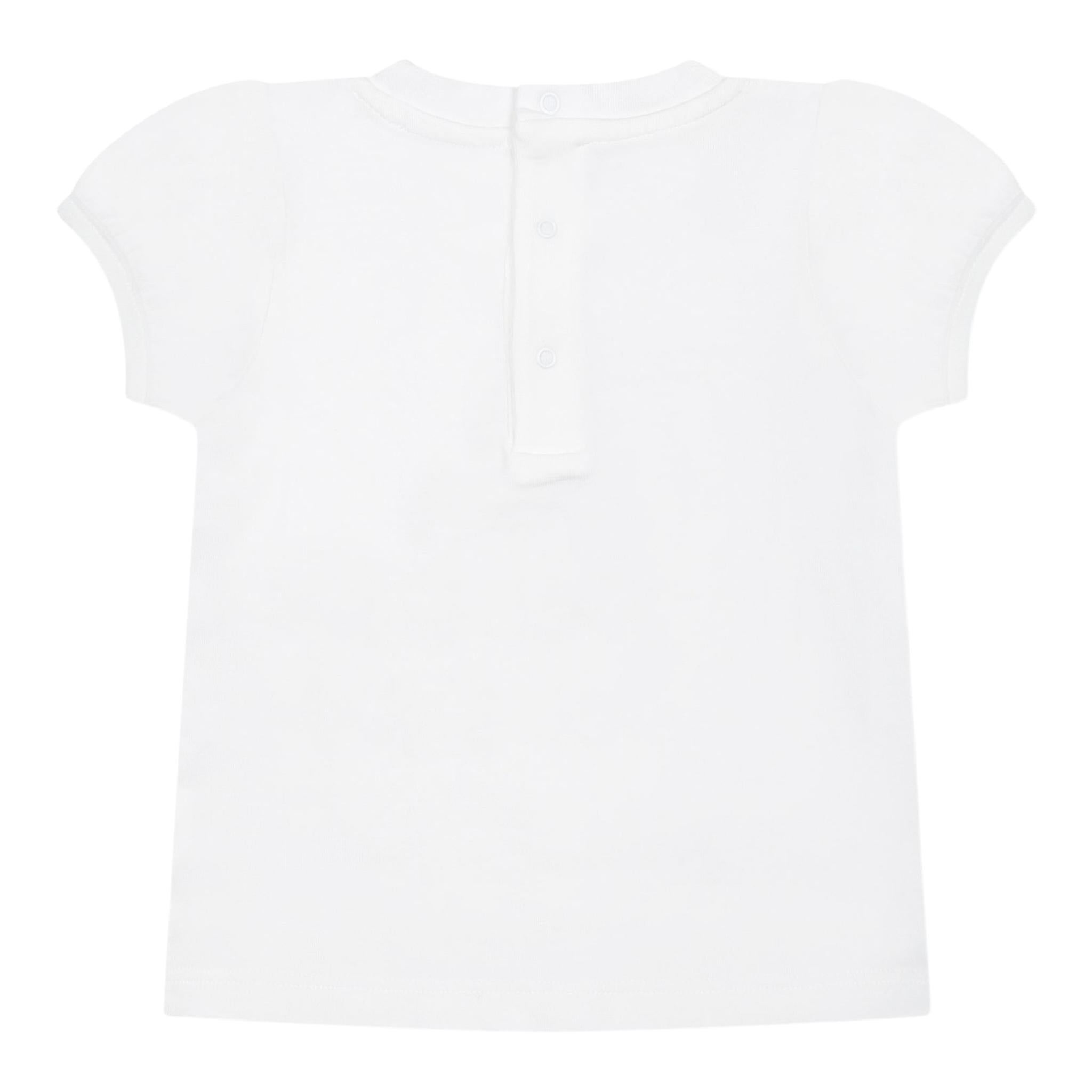 Moschino T-Shirt Girocollo Tinta Unita con Orso per Neonato MNM047N BIANCO MOSCHINO 