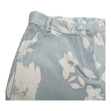 M+E' Short Tinta Unita con Stampa E Elastico In Vita per Bambina UE1805 AZZURRO M+E' 