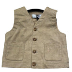 Trussardi Gilet Tinta Unita con Taschini per Neonato TIP26057GT BEIGE TRUSSARDI 
