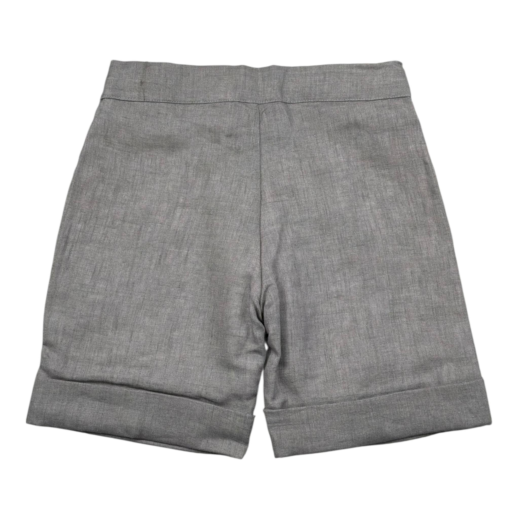 La Stupenderia Bermuda Tinta Unita con Elastico In Vita per Bambino TJBR71 GRIGIO LA STUPENDERIA 