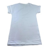 Moschino Abito Tinta Unita Mezza Manica con Stampa per Bambina HAV0EA BIANCO MOSCHINO 