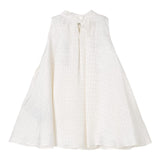 Balmain Abito Giromanica Tinta Unita per Bambina BW1D62 PANNA BALMAIN 