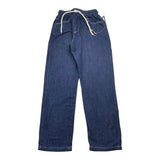 Never Too Jeans Tinta Unita Con Elastico In Vita Blu Per Bambino